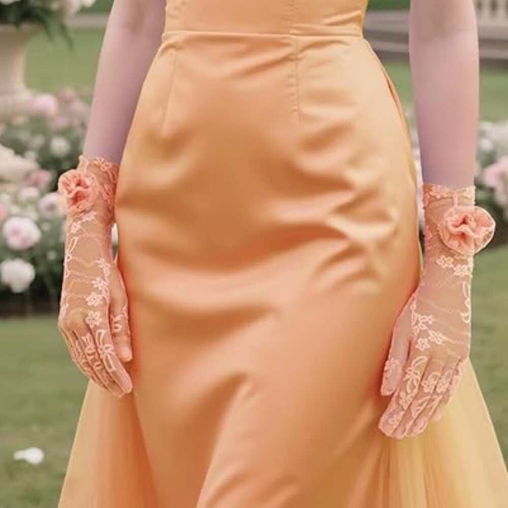 Floral Opera Gloves
